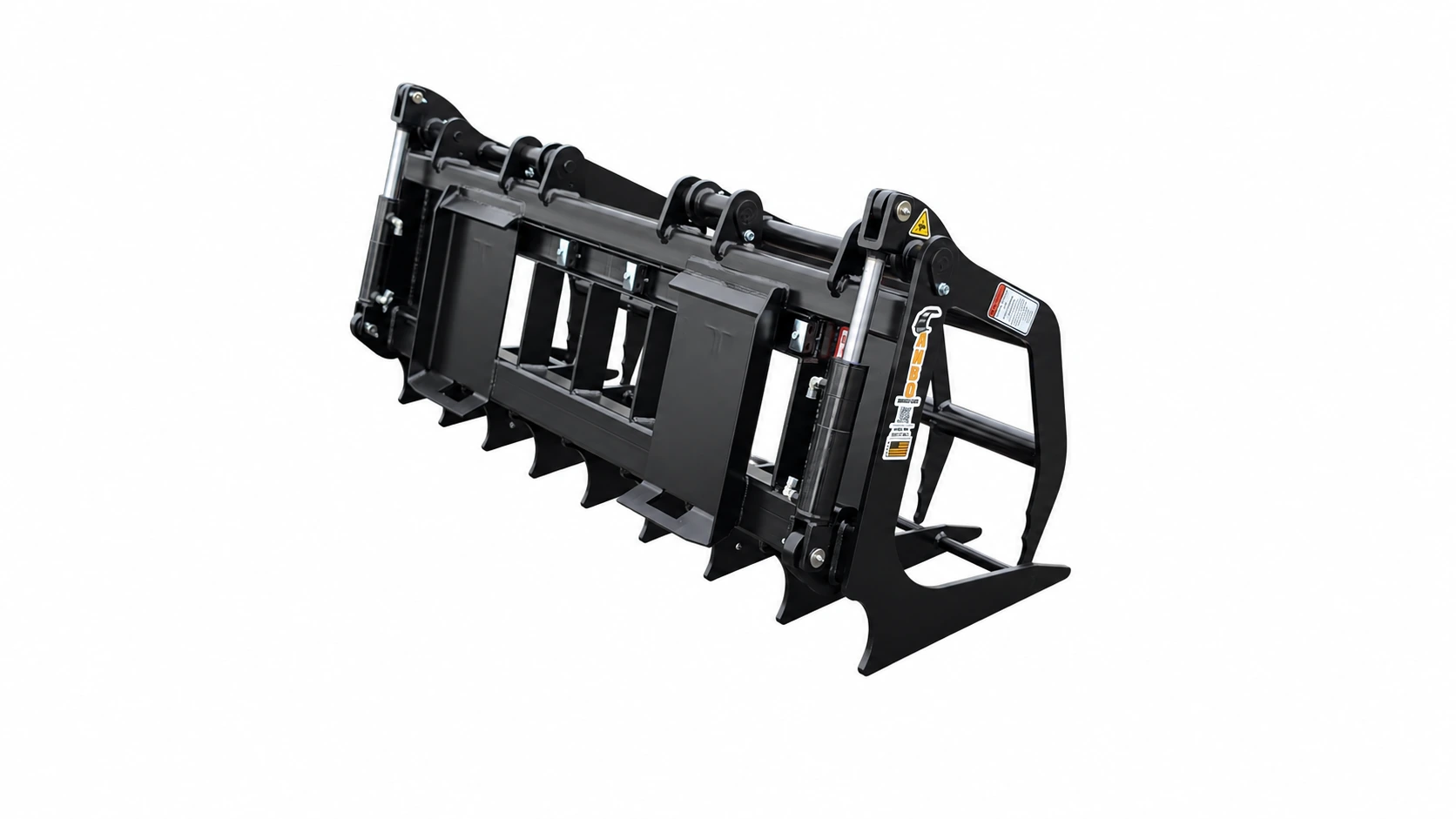 ANBO UT60-S rear three-quarter view showing the upper pivot joints and cylinder attachment points